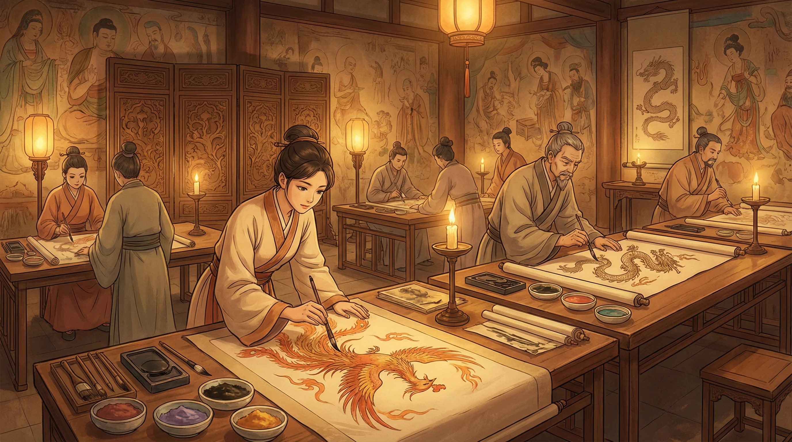 画师入驻 - 喜事连连之剩男相亲记 国风动漫画师